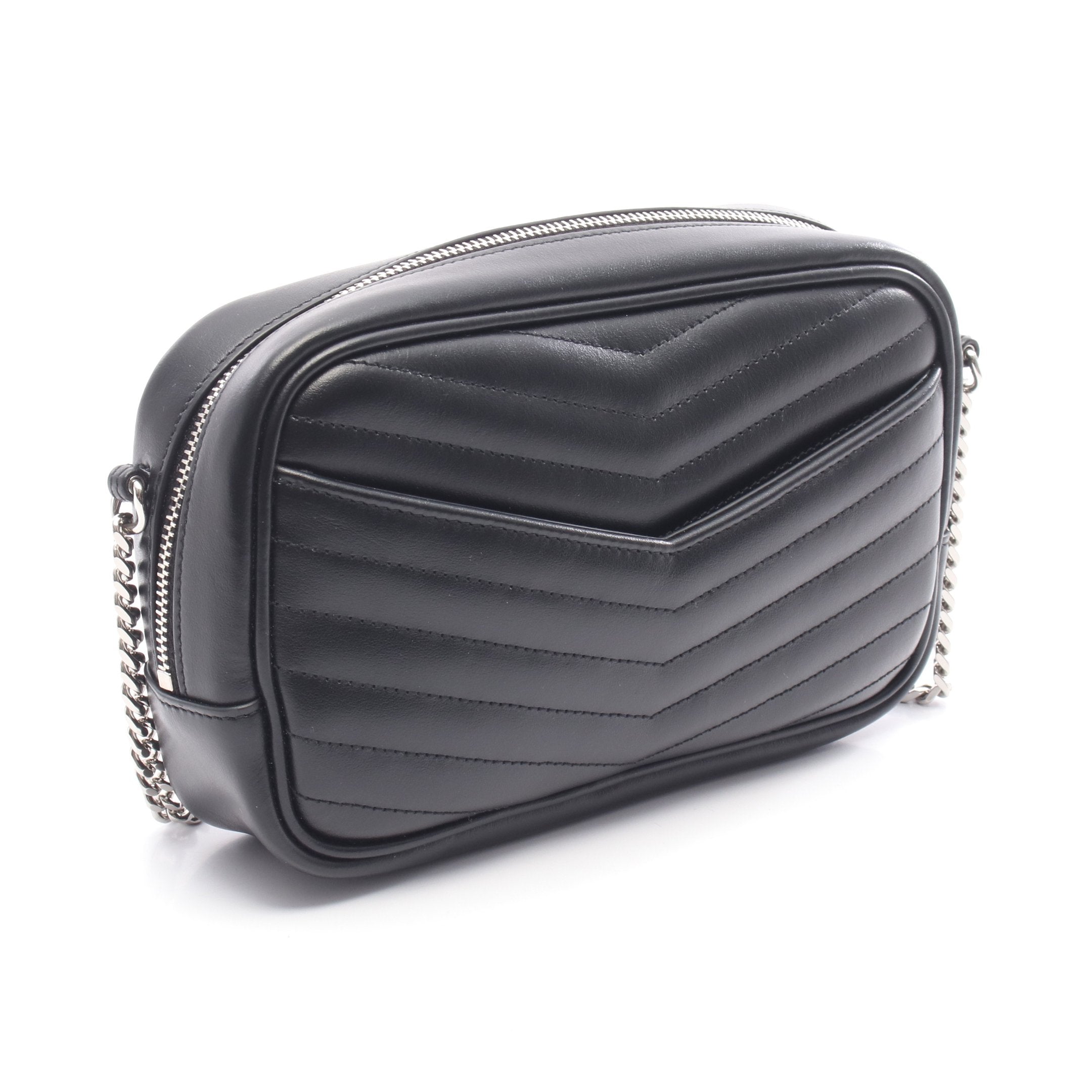 LOU ルー ミニバッグ チェーンショルダーバッグ レザー ブラック サン