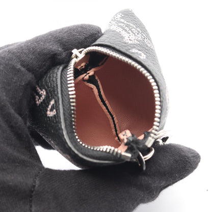ベルランゴ ポーチ マヒナ ポーチ レザー ブラック ライトピンク ルイヴィトン 財布・小物 LOUIS VUITTON