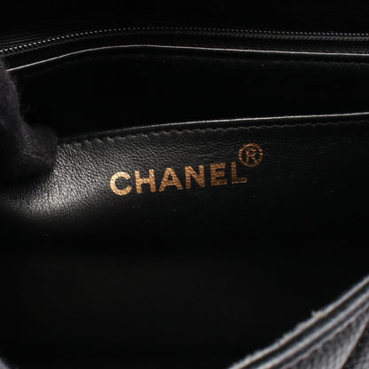 マトラッセ チェーンショルダーバッグ キャビアスキン ブラック ゴールド金具 シャネル バッグ CHANEL
