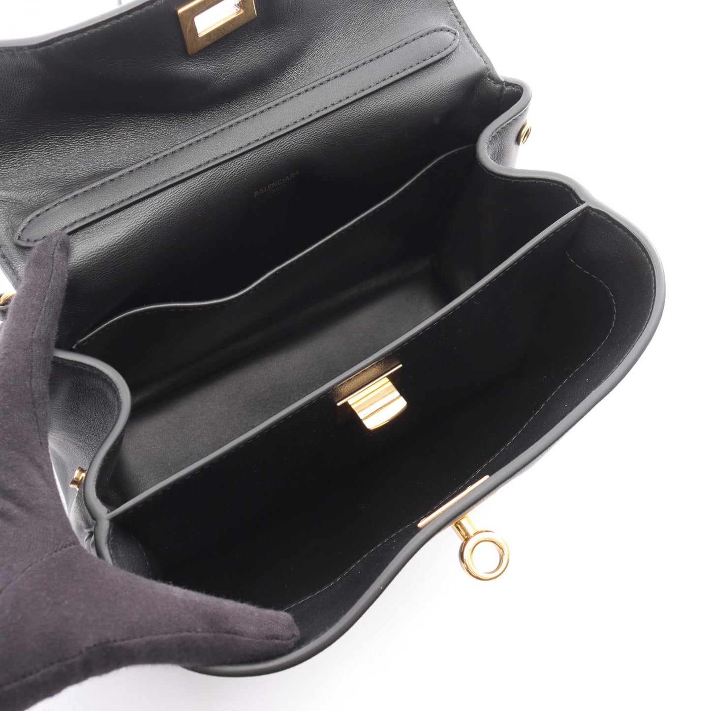 ロデオ ミニ ハンドバッグ レザー ブラック 2WAY バレンシアガ バッグ BALENCIAGA