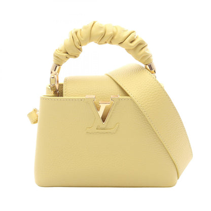 カプシーヌ MINI ハンドバッグ レザー イエロー 2WAY ルイヴィトン バッグ LOUIS VUITTON