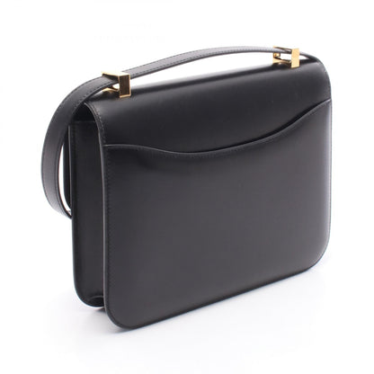 コンスタンス24 ミロワール ショルダーバッグ ボックスカーフ ブラック ゴールド金具 W刻印 エルメス バッグ HERMES