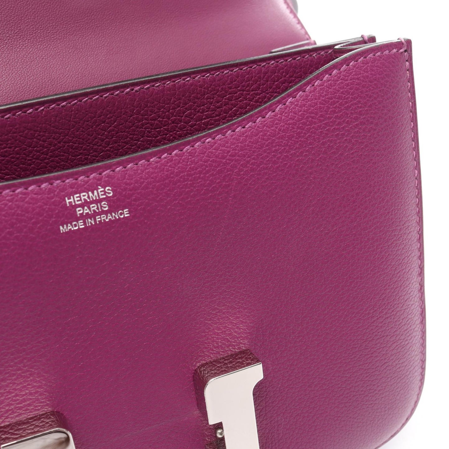 コンスタンス3 ミニ アネモネ ショルダーバッグ エバーカラー パープル シルバー金具 D刻印 エルメス バッグ HERMES