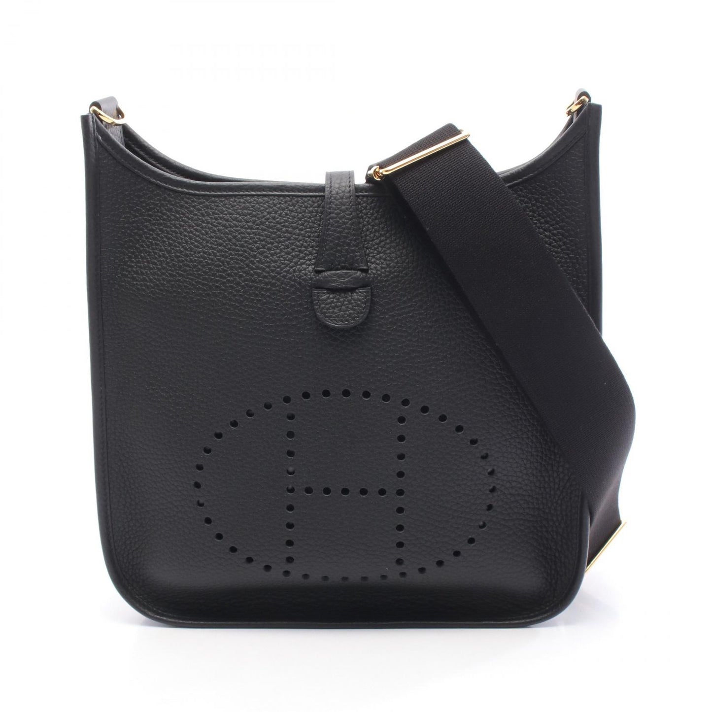エヴリン 3 トロワ PM ショルダーバッグ トリヨンクレマンス ブラック ゴールド金具 K刻印 エルメス バッグ HERMES