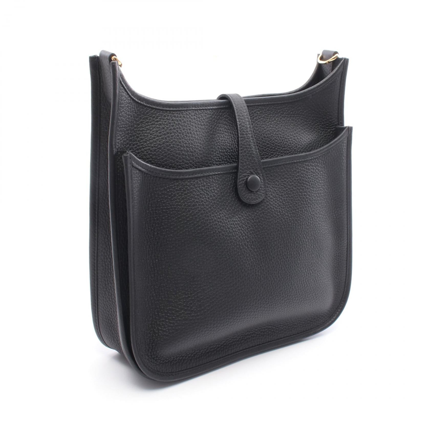 エヴリン 3 トロワ PM ショルダーバッグ トリヨンクレマンス ブラック ゴールド金具 K刻印 エルメス バッグ HERMES