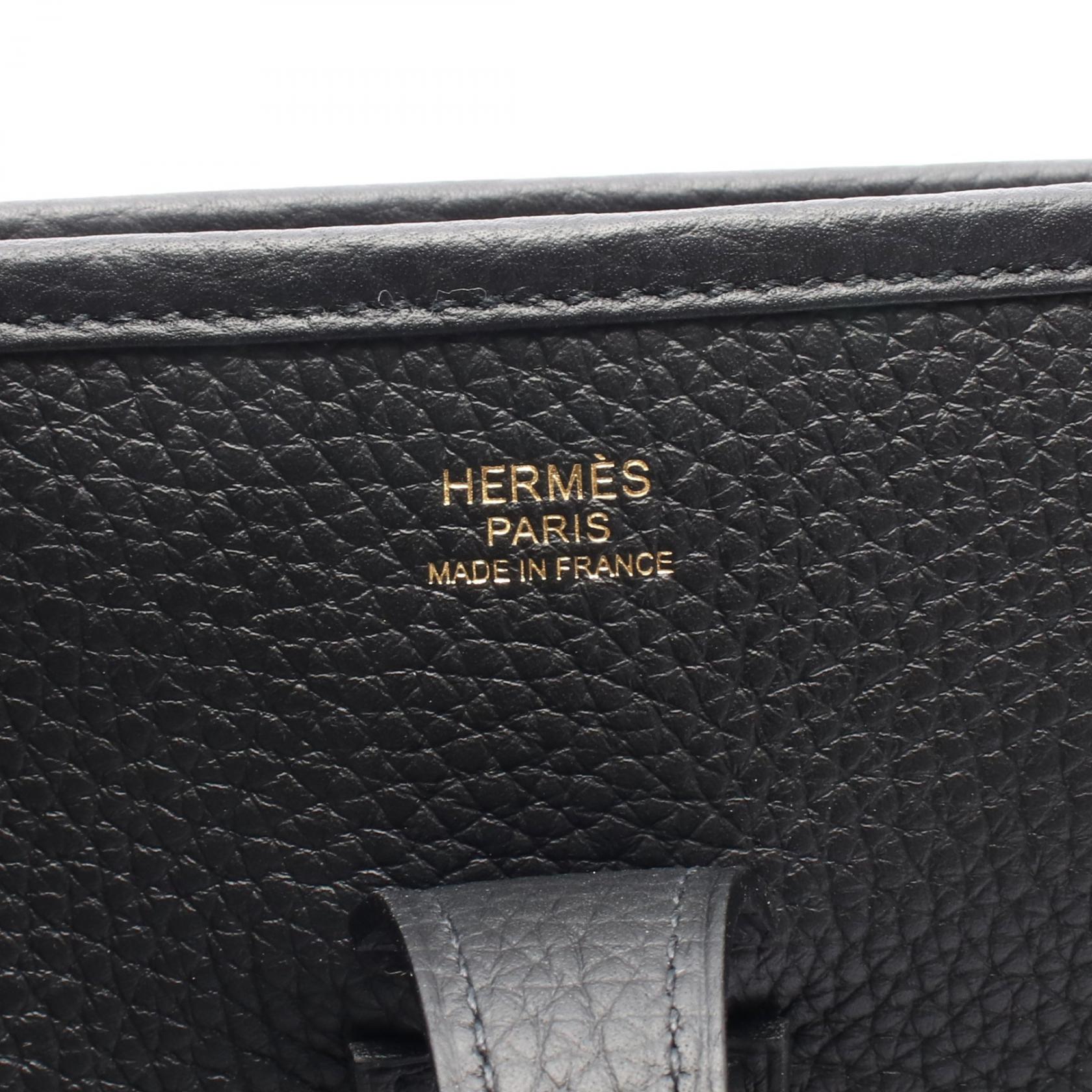 エヴリン 3 トロワ PM ショルダーバッグ トリヨンクレマンス ブラック ゴールド金具 K刻印 エルメス バッグ HERMES