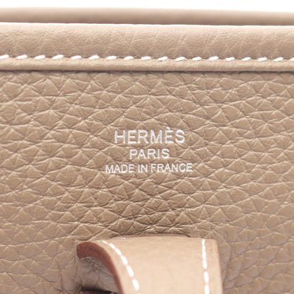 エヴリン23 エトゥープ ショルダーバッグ トリヨンクレマンス グレーブラウン シルバー金具 K刻印 エルメス バッグ HERMES