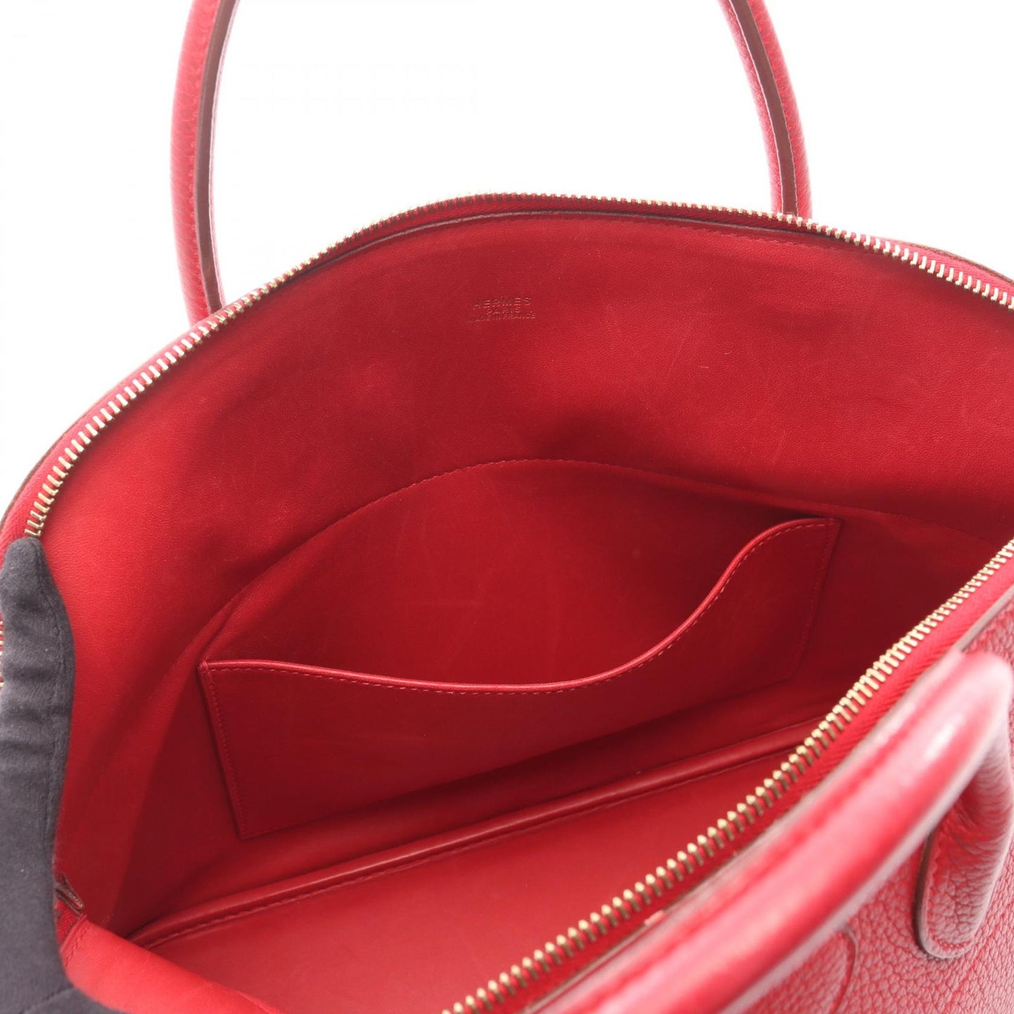 ボリード37 ルージュヴィフ ハンドバッグ フィヨルド レッド ゴールド金具 2WAY □G刻印 エルメス バッグ HERMES