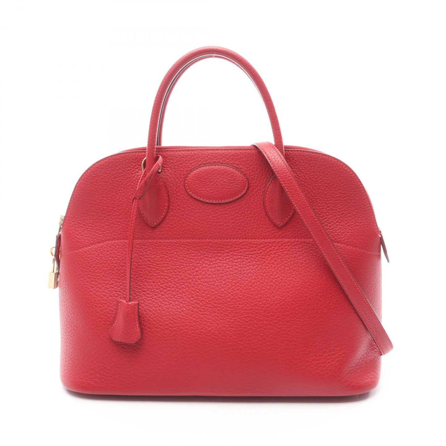 ボリード37 ルージュヴィフ ハンドバッグ フィヨルド レッド ゴールド金具 2WAY □G刻印 エルメス バッグ HERMES