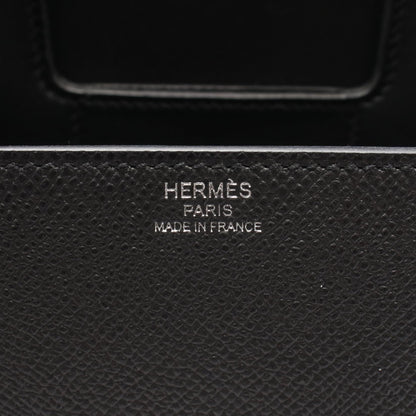 デッラ カヴァッレリア ミニ ショルダーバッグ ヴォーエプソン ブラック シルバー金具 W刻印 エルメス バッグ HERMES
