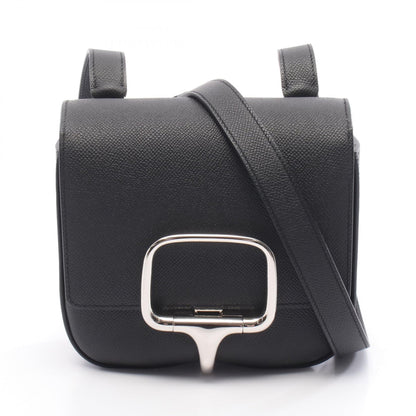 デッラ カヴァッレリア ミニ ショルダーバッグ ヴォーエプソン ブラック シルバー金具 W刻印 エルメス バッグ HERMES