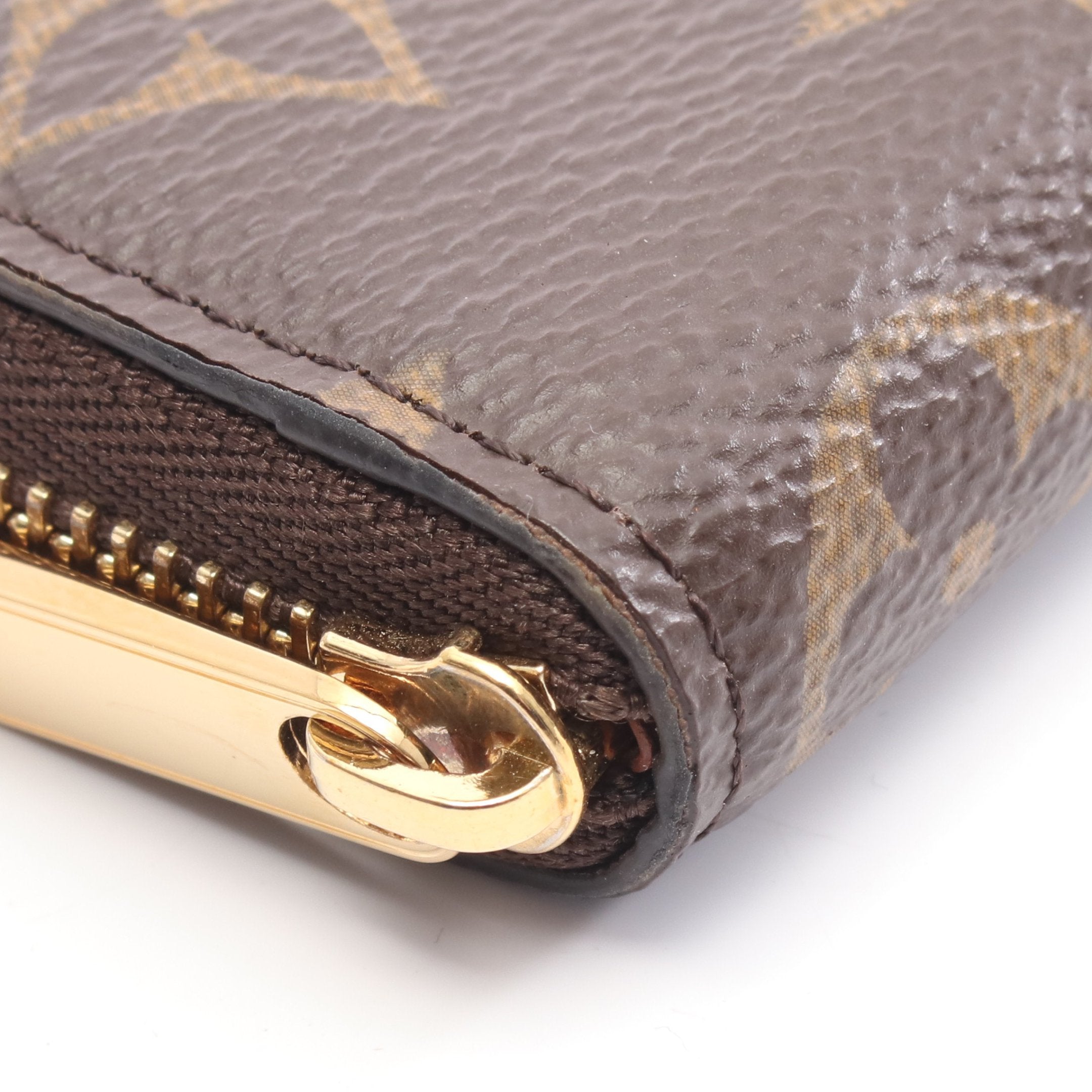 ジッピー コインパース モノグラム コインケース PVC ブラウン ルイ