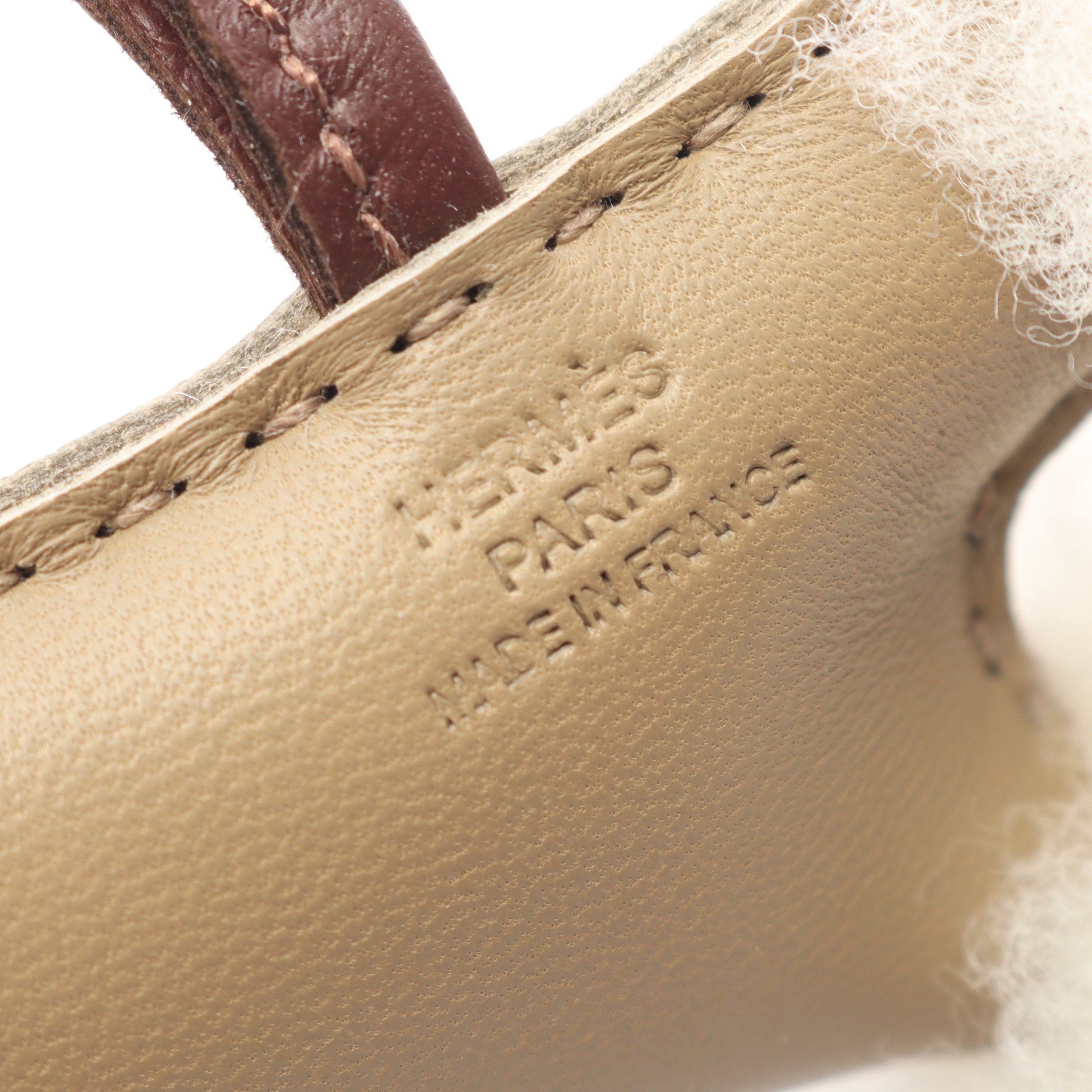 【新品未使用】エルメス　バディチャーム　ベージュマルファ　K刻印 HERMES - 【新品未使用】エルメス バディチャーム ベージュマルファ K