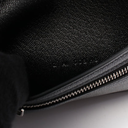 ベアンコンパクト 二つ折り財布 アリゲーターマット ブラック シルバー金具 Z刻印 エルメス 財布・小物 HERMES