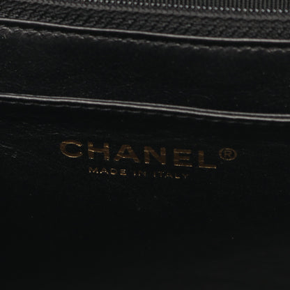 マトラッセ ハンドバッグ キャビアスキン ブラック ゴールド金具 シャネル バッグ CHANEL