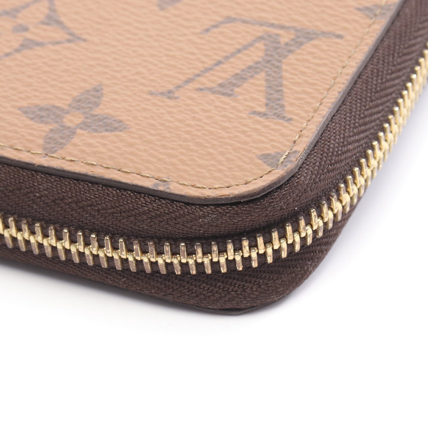 ジッピーウォレット モノグラムリバース ラウンドファスナー長財布 PVC ライトブラウン ルイヴィトン 財布・小物 LOUIS VUITTON