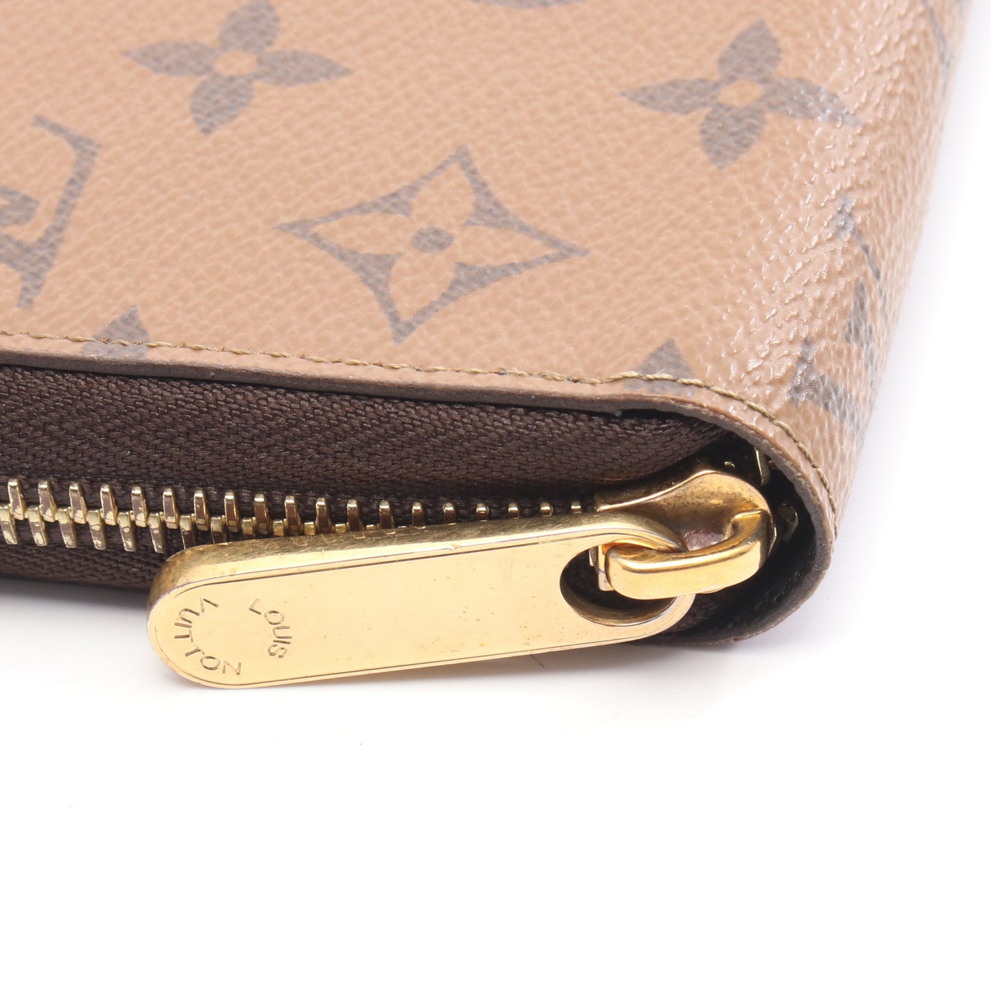 ジッピーウォレット モノグラムリバース ラウンドファスナー長財布 PVC ライトブラウン ルイヴィトン 財布・小物 LOUIS VUITTON