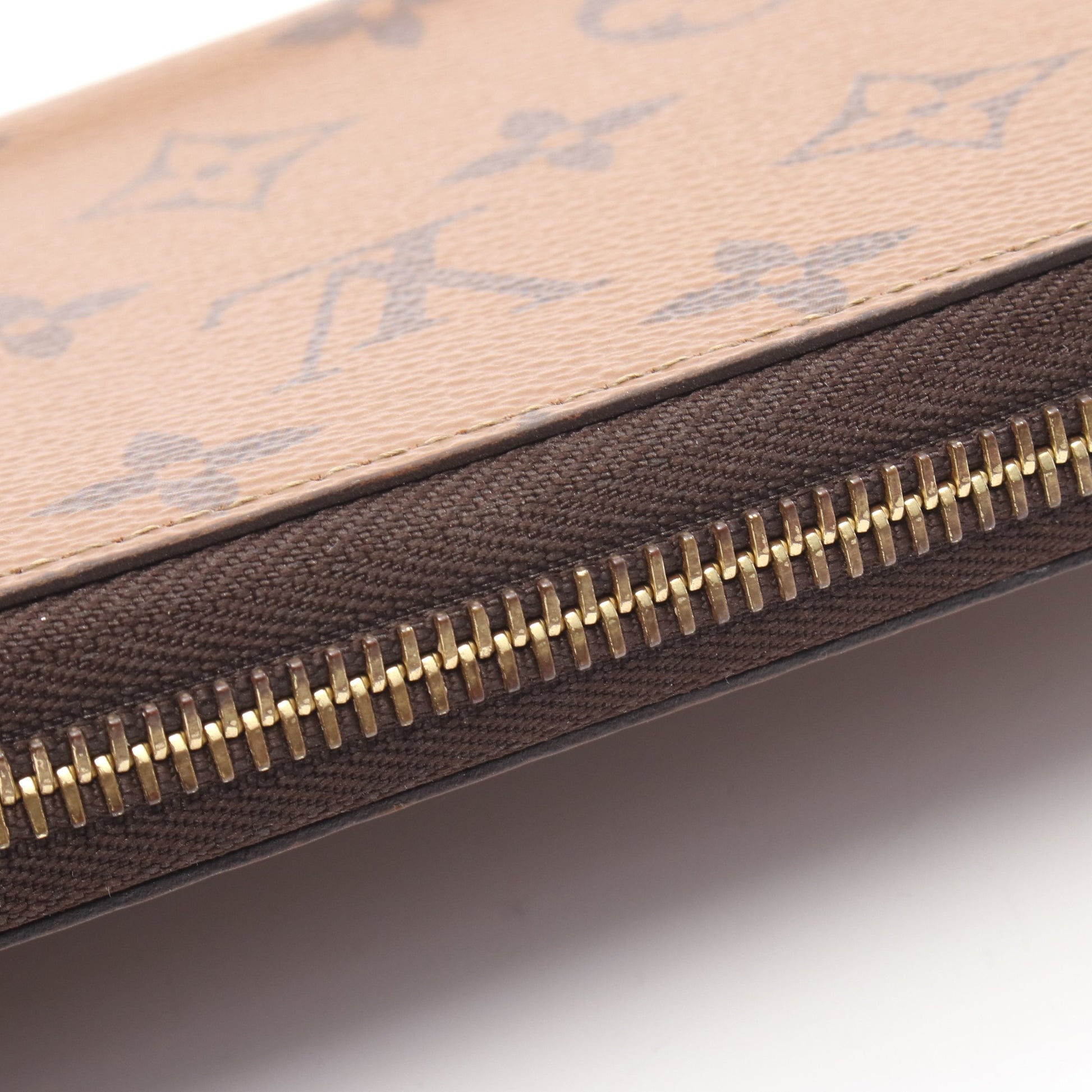 ジッピーウォレット モノグラムリバース ラウンドファスナー長財布 PVC ライトブラウン ルイヴィトン 財布・小物 LOUIS VUITTON