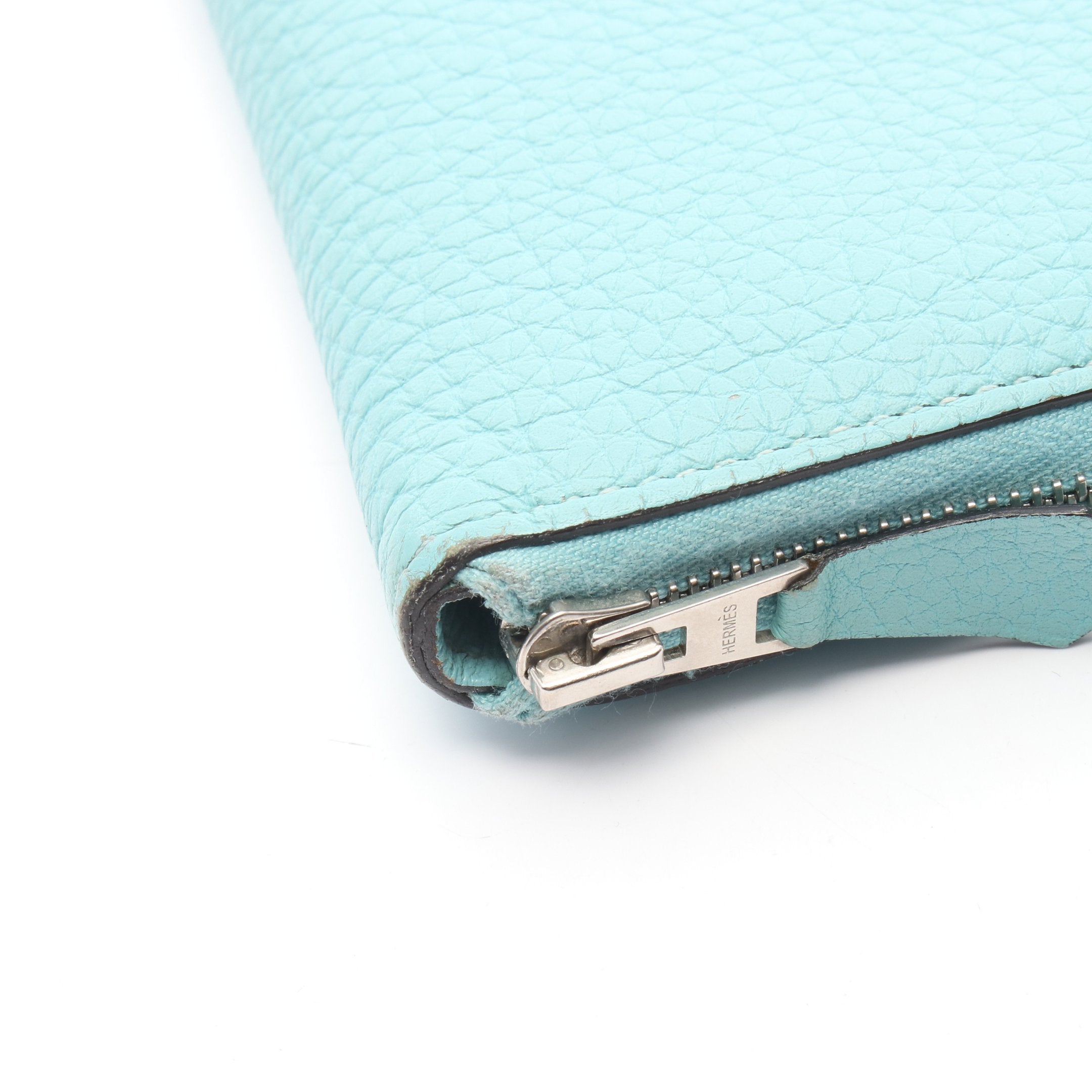 【美品】エルメス 【HERMES】 アザップロング ブルーアトール トゴ クラシック ラウンドファスナー長財布 ウォレット サイフ 066410CK Azap Classic wallet, large model【Aランク】【中古】 HERMES - 【美品】エルメス 【HERMES】 アザップロング ブルーアトール