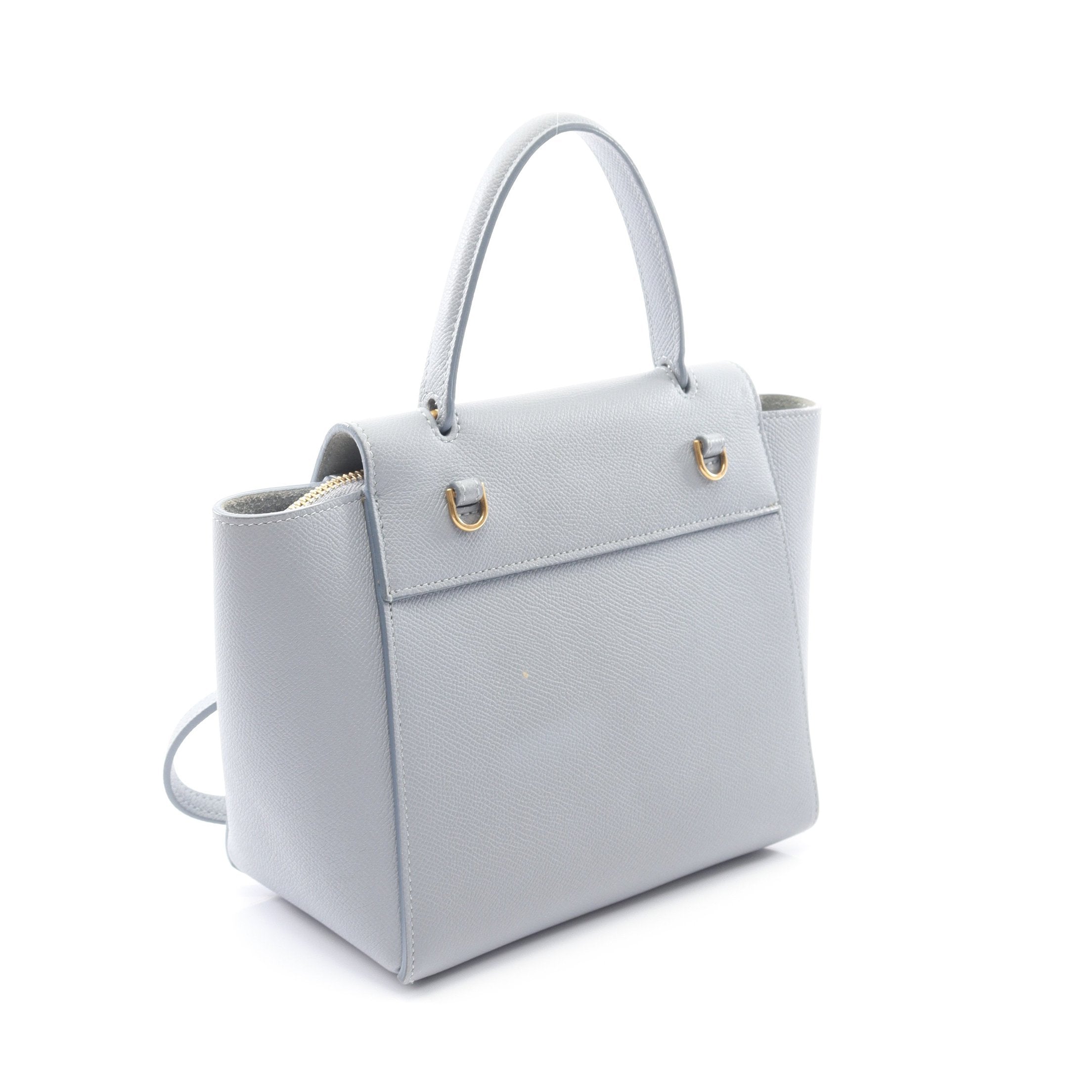 セリーヌ　ベルトバッグ　ナノ　グレー　ハンドバッグ　ショルダーバッグ　即購入◎ BELT BAG NANO ベルトバッグ ナノ ハンドバッグ レザー ブルーグレー