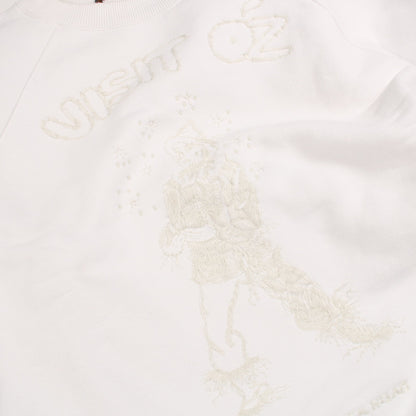 Scarcrow Embroidered Sweatshirt スウェットシャツ コットン ホワイト ルイヴィトン トップス LOUIS VUITTON