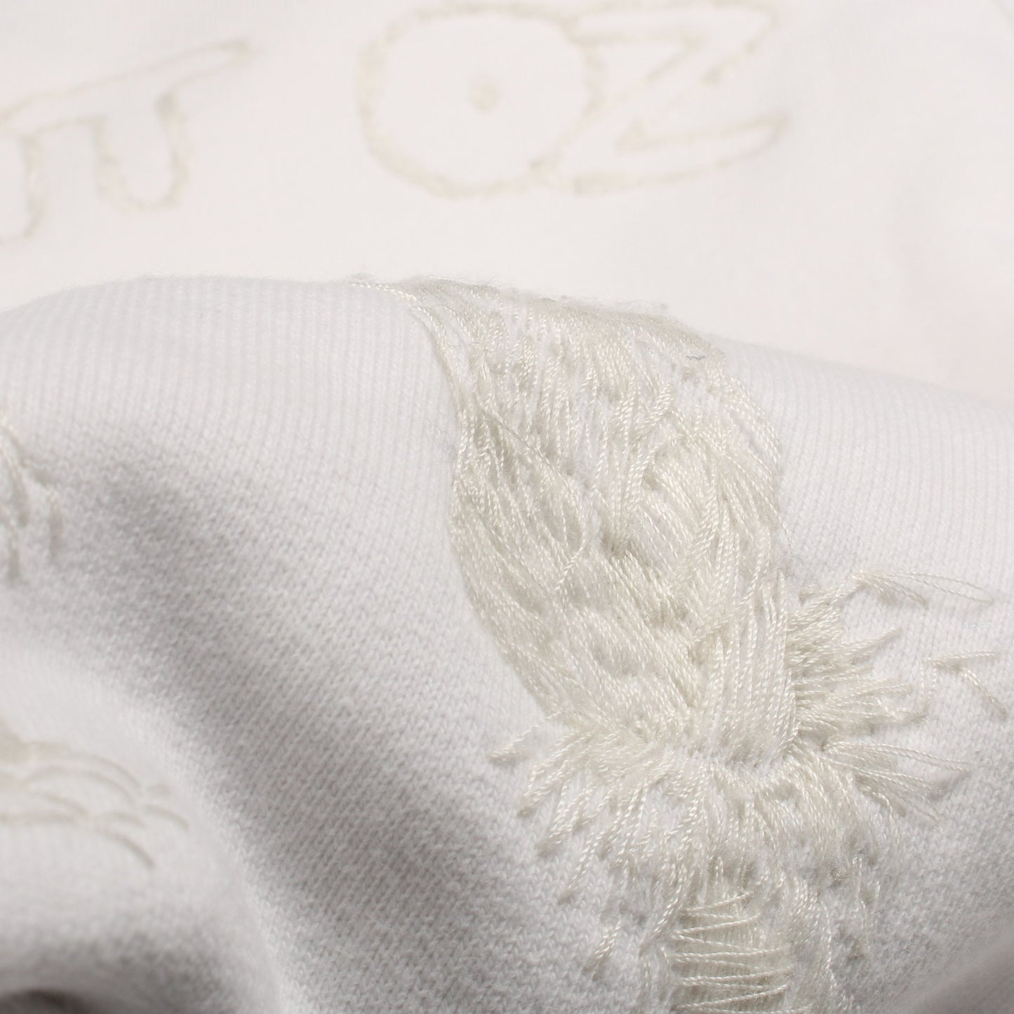 Scarcrow Embroidered Sweatshirt スウェットシャツ コットン ホワイト ルイヴィトン トップス LOUIS VUITTON