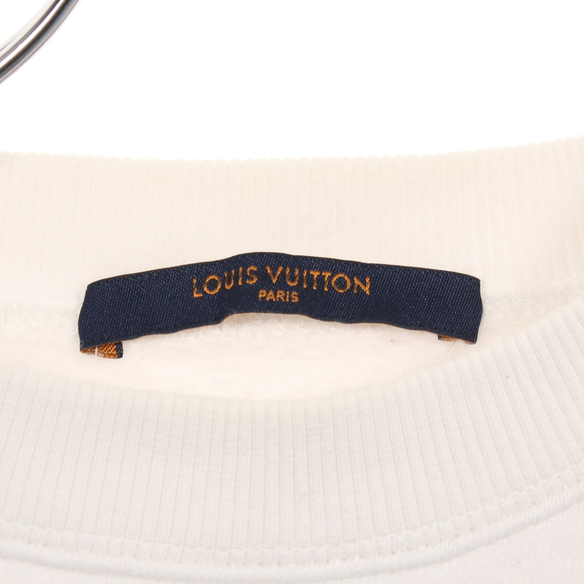 Scarcrow Embroidered Sweatshirt スウェットシャツ コットン ホワイト ルイヴィトン トップス LOUIS VUITTON