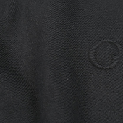 エンボスロゴ スウェットシャツ コットン ブラック グッチ トップス GUCCI