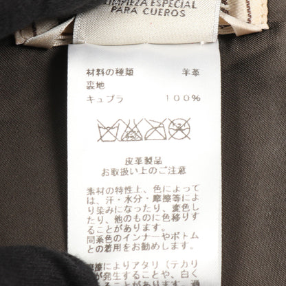 レザージャケット ハーフジップ ラムスキン レッド エルメス アウター HERMES
