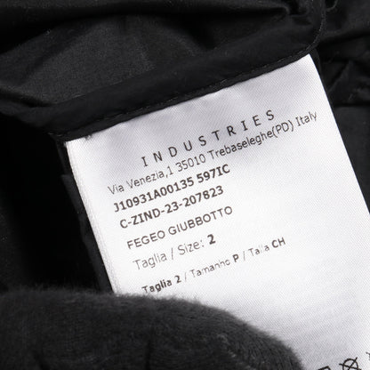 FEGEO ジャケット ナイロン ブラック フード付き モンクレール アウター MONCLER
