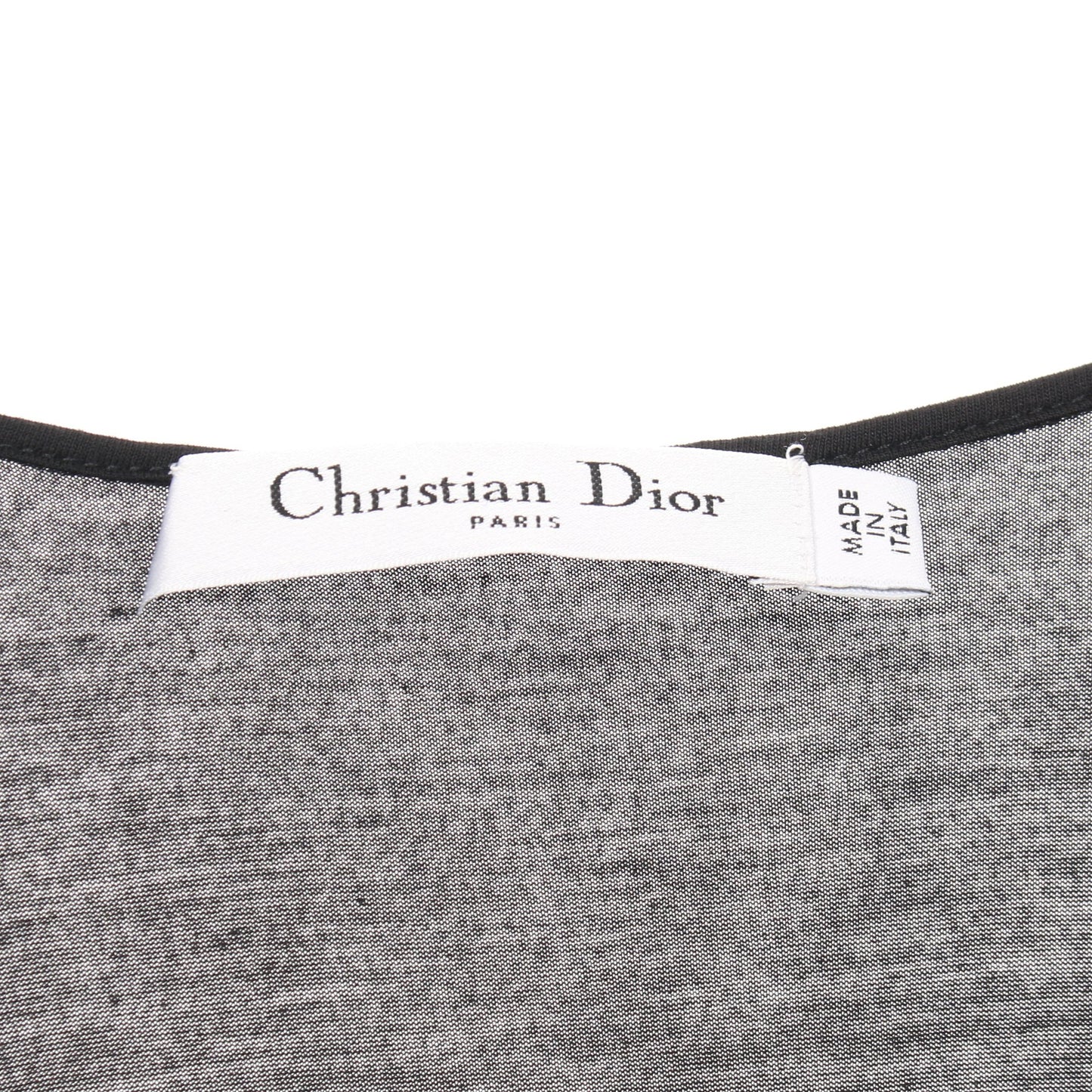 タンクトップ ボーダー スパンコール コットン ブラック クリスチャンディオール トップス Christian Dior