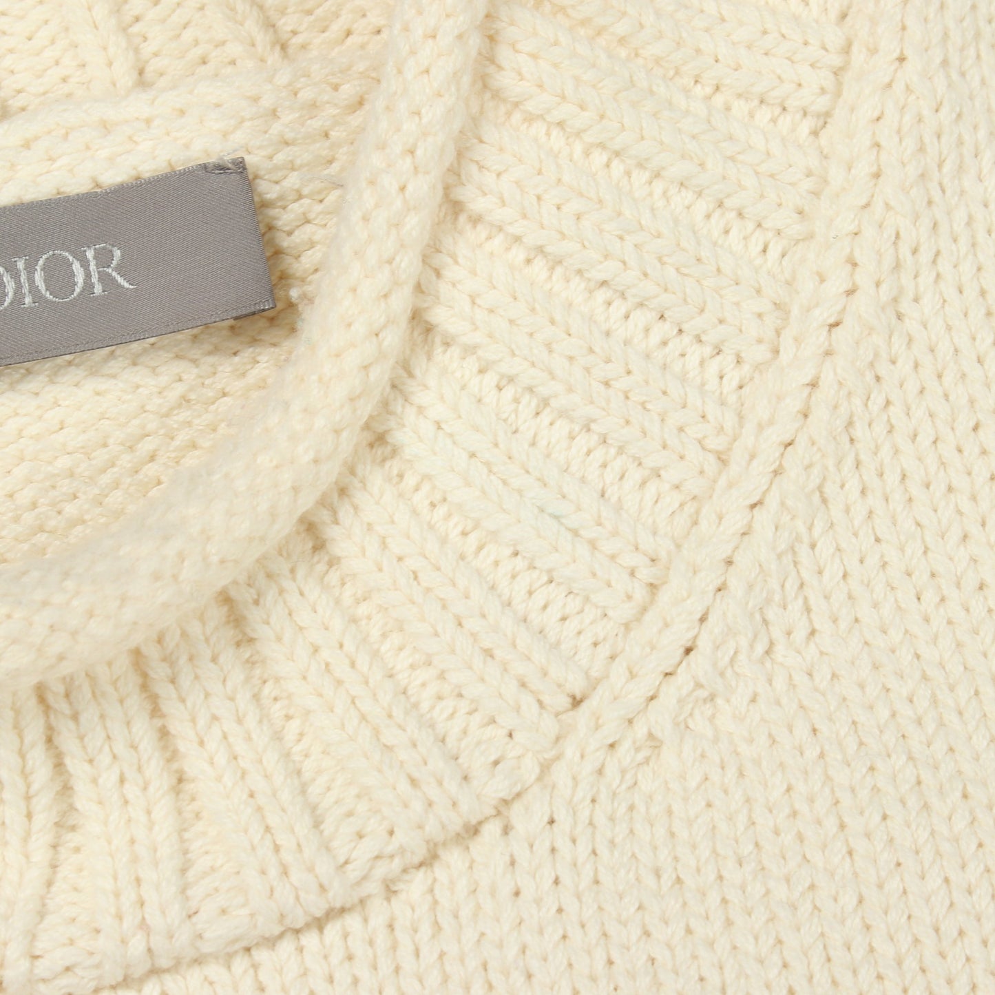 ニット モックネック ウール モヘヤ オフホワイト オレンジ ディオール トップス DIOR