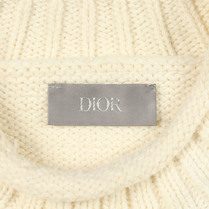 ニット モックネック ウール モヘヤ オフホワイト オレンジ ディオール トップス DIOR