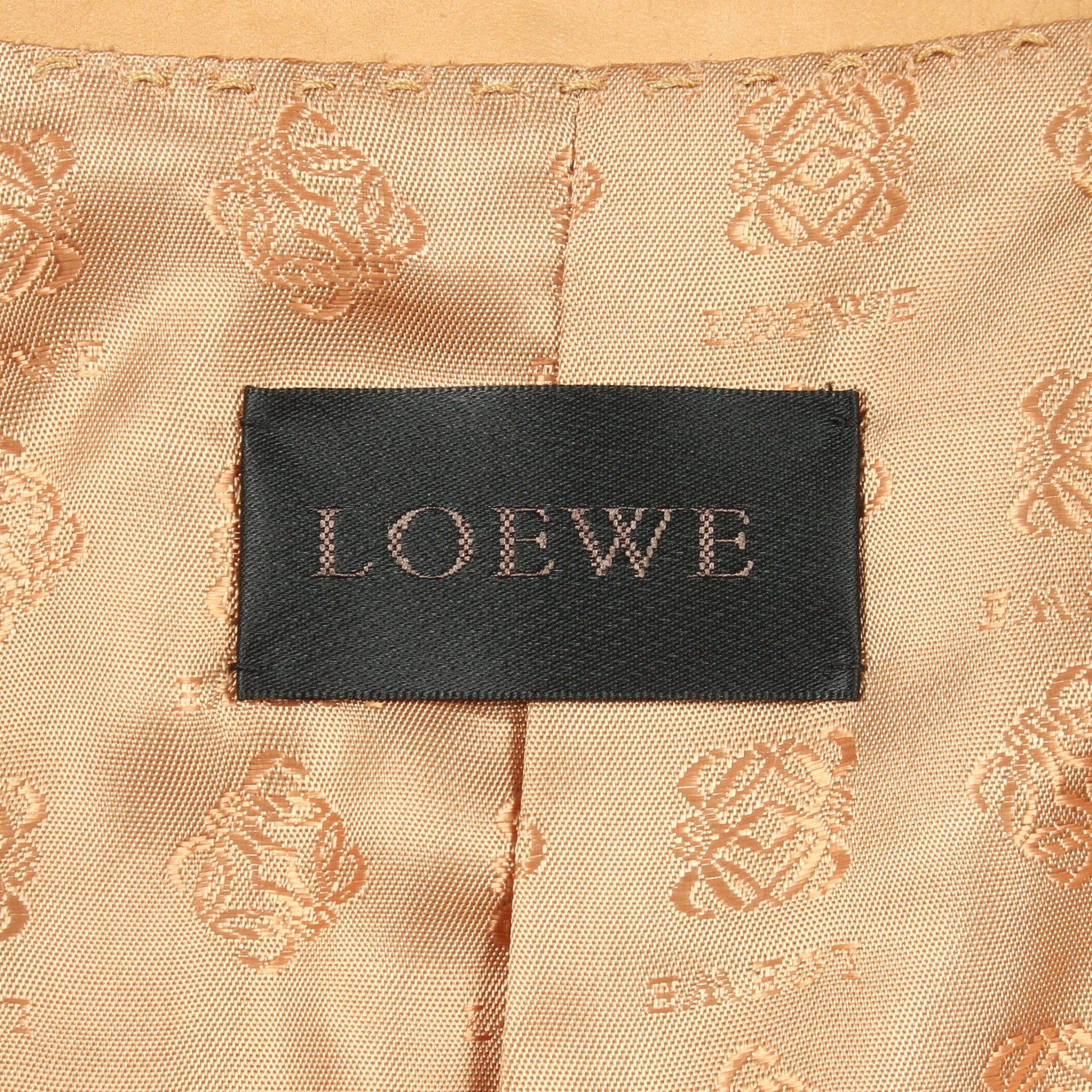 テーラードジャケット スエード ベージュ ロエベ アウター LOEWE