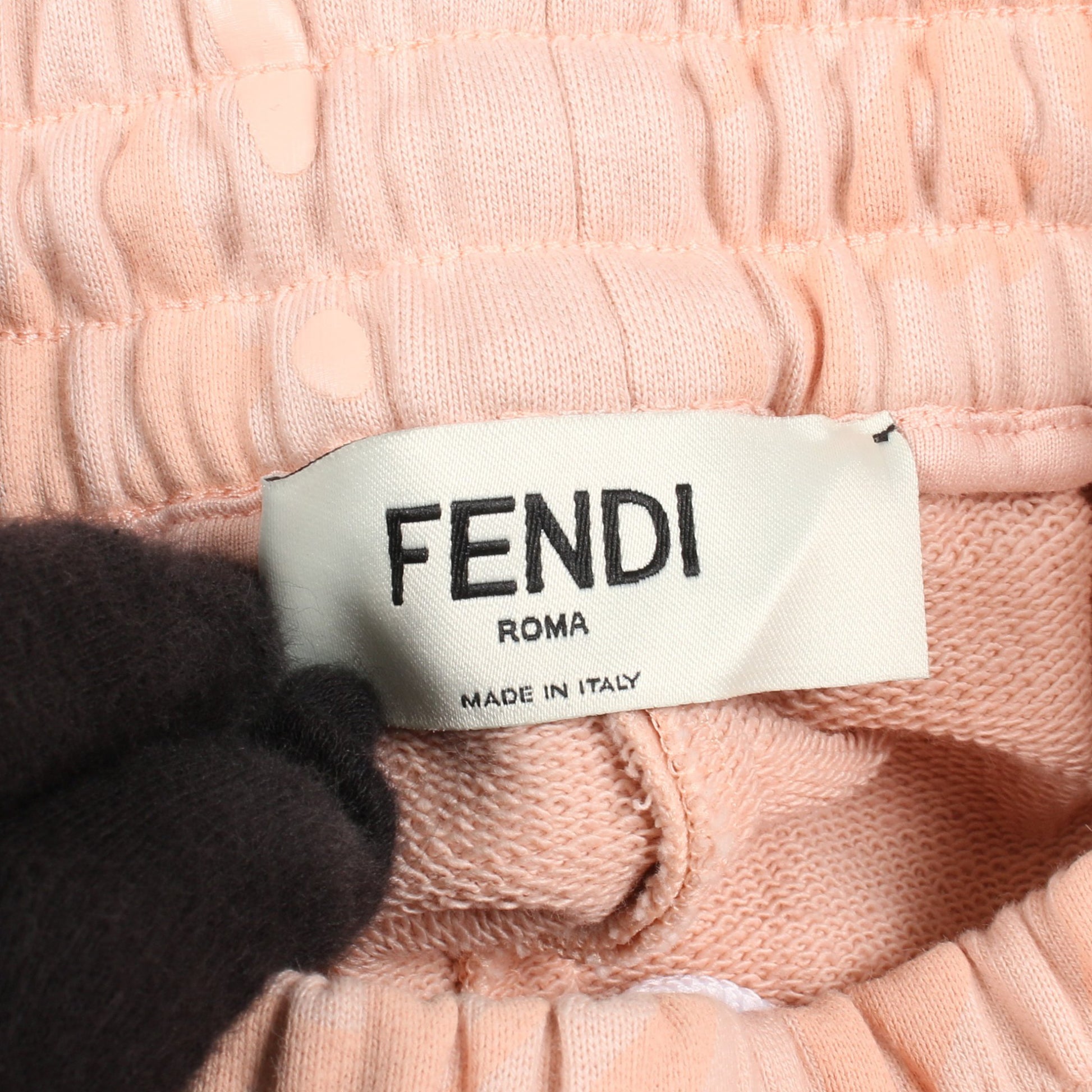 ロゴ スウェットパンツ コットン ライトピンク フェンディ ボトムス FENDI