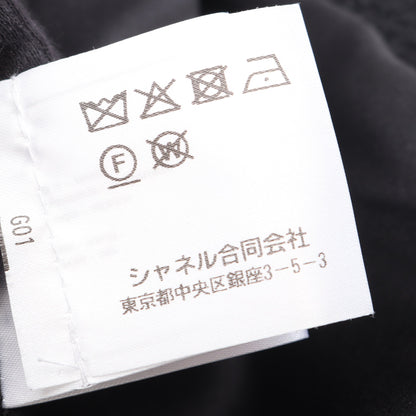 ココマークボタン コート ヘリンボーン ウール ブラック ダブルブレスト シャネル アウター CHANEL