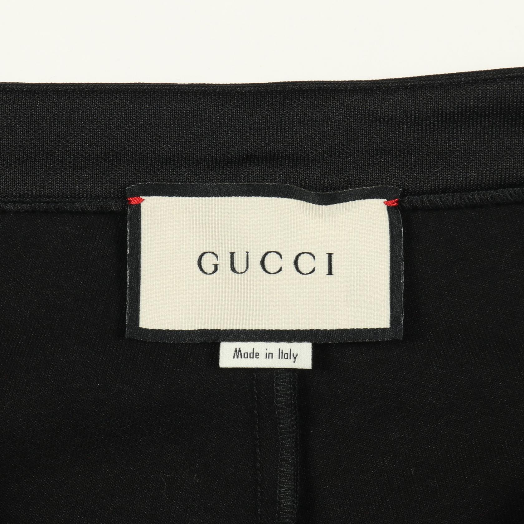 ウェブライン ジョガーパンツ コットン ブラック レッド ベージュ グッチ ボトムス GUCCI