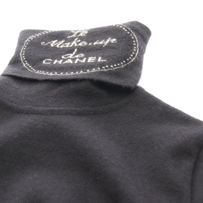 ニット タートルネック ロゴ カシミヤ ブラック シャネル トップス CHANEL