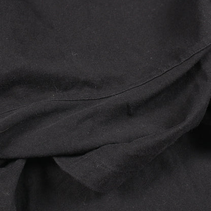 Vロゴプリント 半袖Tシャツ 裾フリル コットン ブラック ヴァレンティノ トップス VALENTINO
