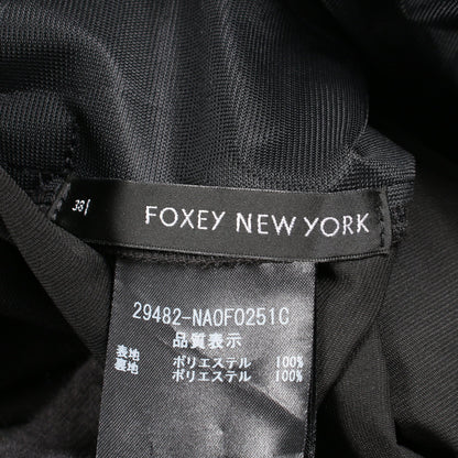 グログランブーケ ワンピース ノースリーブ ブラック フォクシーニューヨーク ワンピース FOXEY NEW YORK