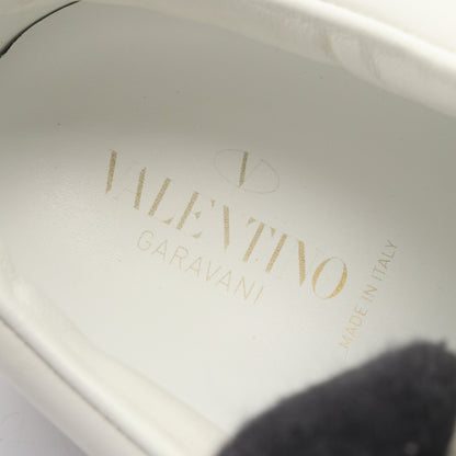 スリッポン スニーカー スタッズ レザー ファー ホワイト ブラック ヴァレンティノガラヴァーニ シューズ VALENTINO GARAVANI