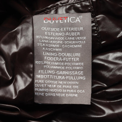 ダウンジャケット ウール カシミヤ グレー フード付き デュベティカ アウター DUVETICA