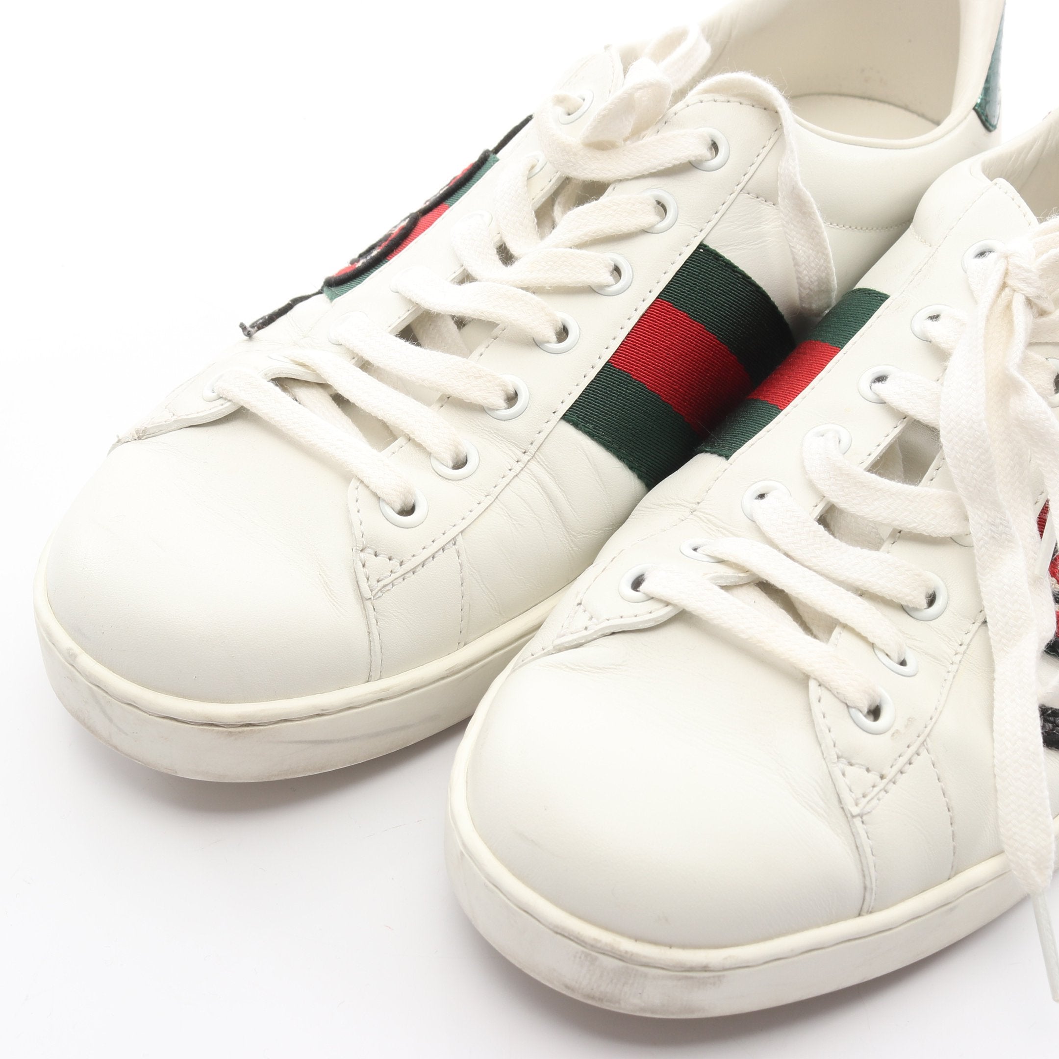 GUCCI グッチ エンブロイダリーエース スニーカー レザー ホワイト 