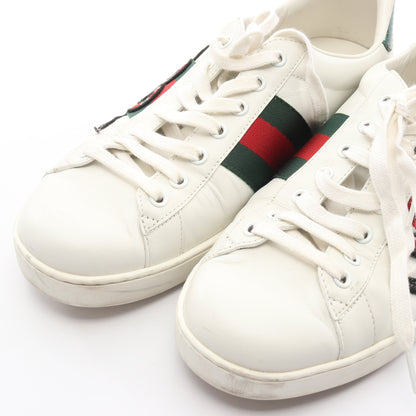 エンブロイダリー シェリーライン スニーカー スネーク レザー ホワイト ダークグリーン レッド グッチ シューズ GUCCI