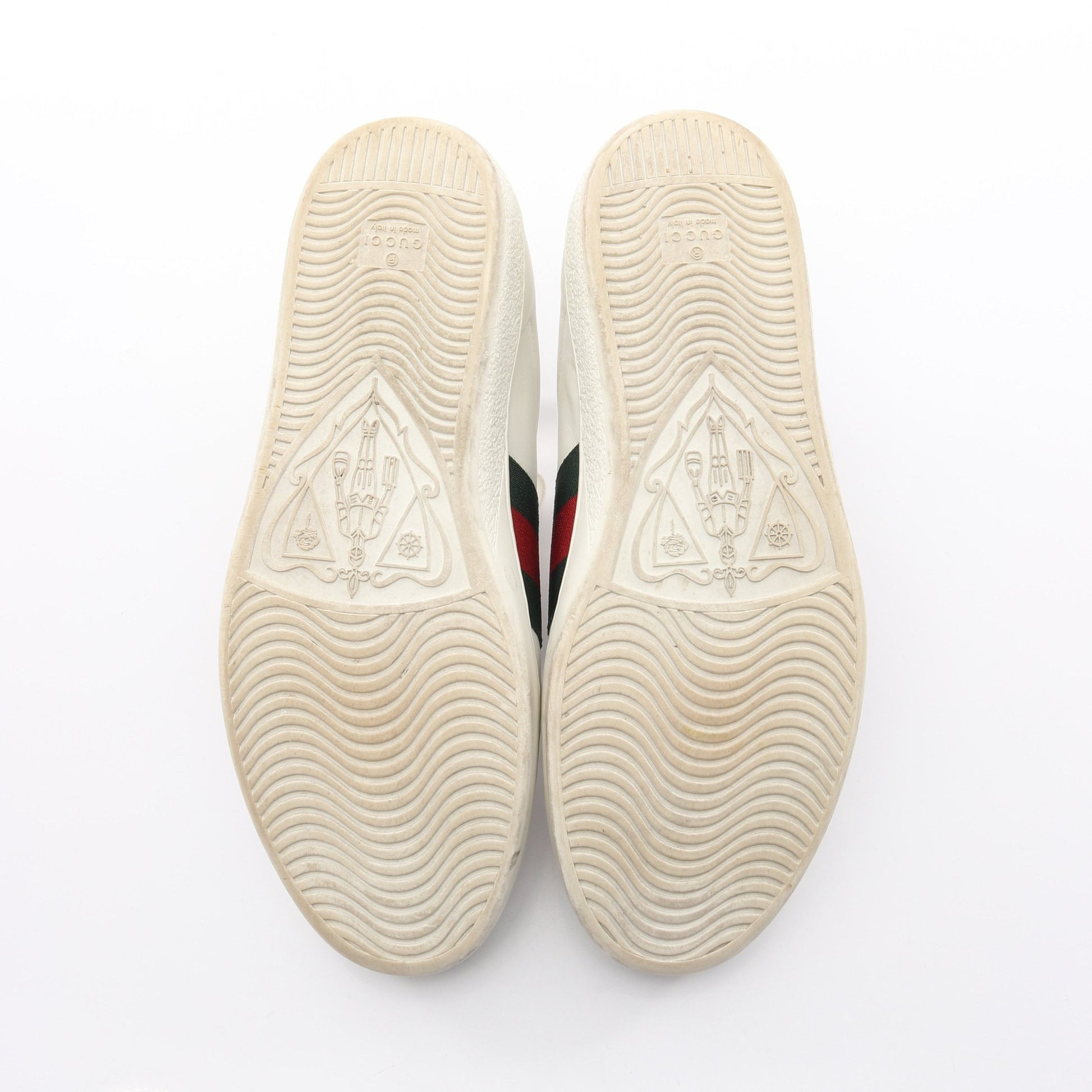 エンブロイダリー シェリーライン スニーカー スネーク レザー ホワイト ダークグリーン レッド グッチ シューズ GUCCI