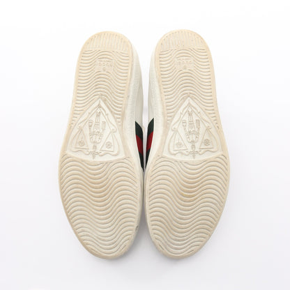 エンブロイダリー シェリーライン スニーカー スネーク レザー ホワイト ダークグリーン レッド グッチ シューズ GUCCI