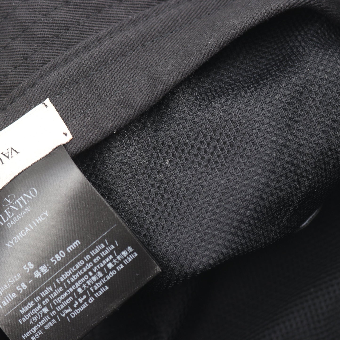 Vロゴ バケット ハット 刺繍 コットン ブラック ヴァレンティノガラヴァーニ 財布・小物 VALENTINO GARAVANI