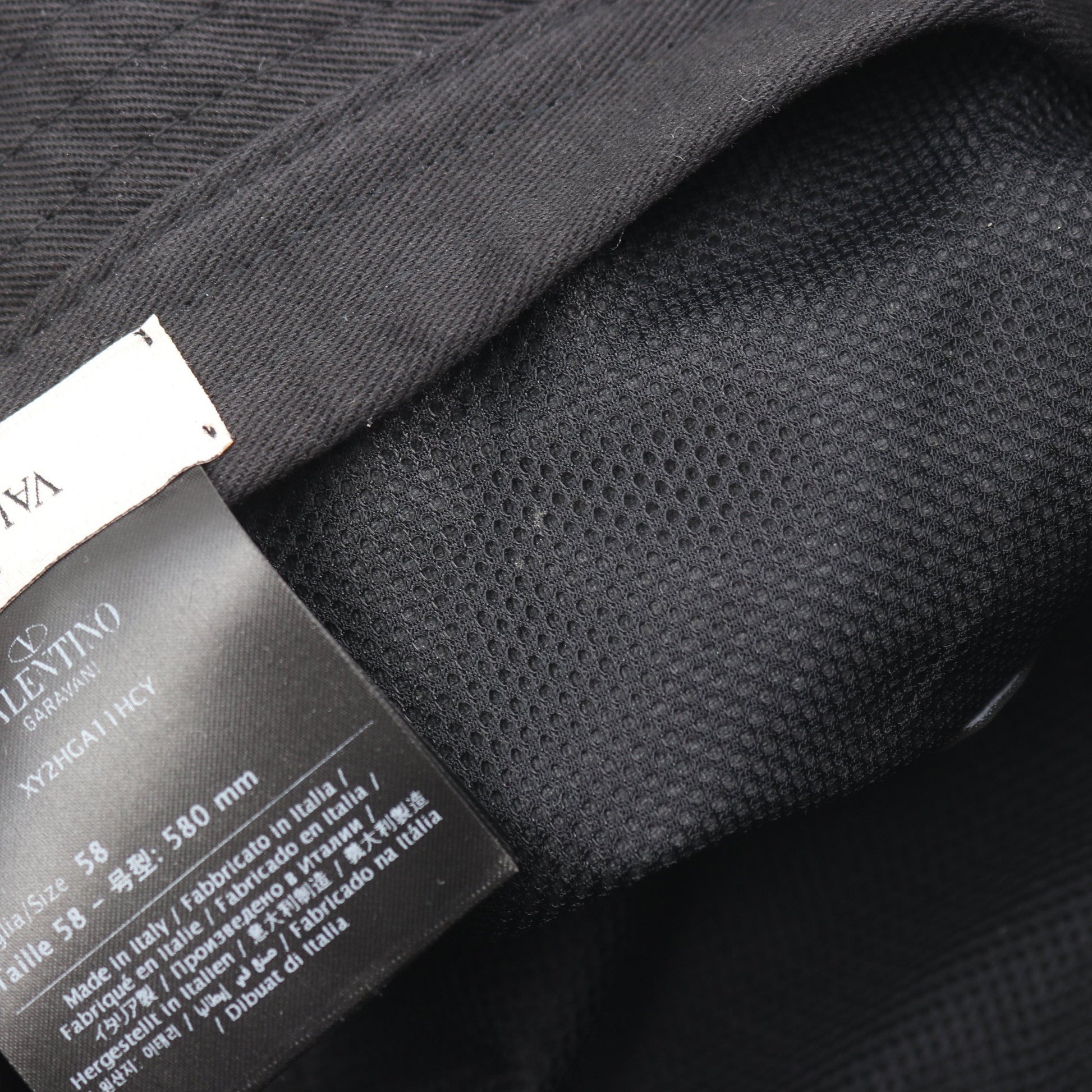 Vロゴ バケット ハット 刺繍 コットン ブラック ヴァレンティノガラヴァーニ 財布・小物 VALENTINO GARAVANI