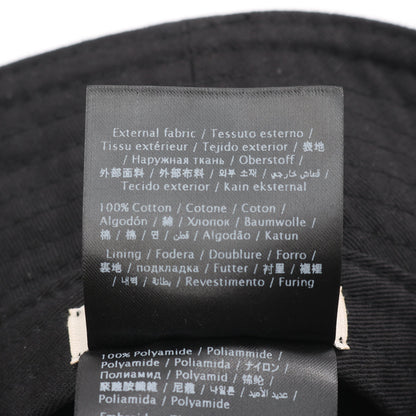 Vロゴ バケット ハット 刺繍 コットン ブラック ヴァレンティノガラヴァーニ 財布・小物 VALENTINO GARAVANI