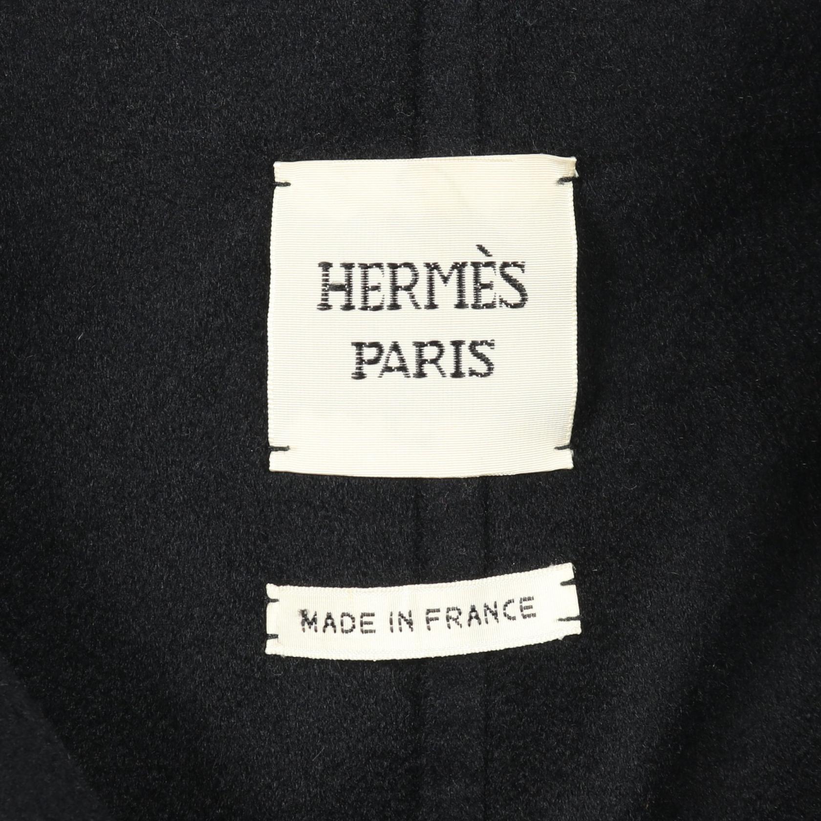 ピーコート カシミヤ ネイビー エルメス アウター HERMES